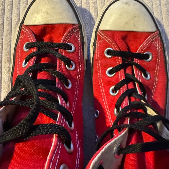 Converse Red High-Top Sneakers - Picture 9 of 12